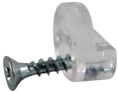Mbajtëse xhami për mobilje Holder Glass Mirr 22.05.200 0, plastike transparente, me vidë