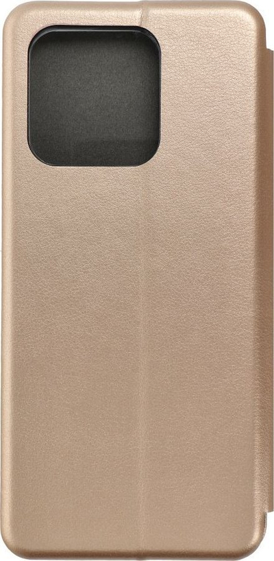 Këllëf telefoni Forcell Elegance për Xiaomi Redmi 10C, palosës, me kapak ekrani, ngjyrë gold