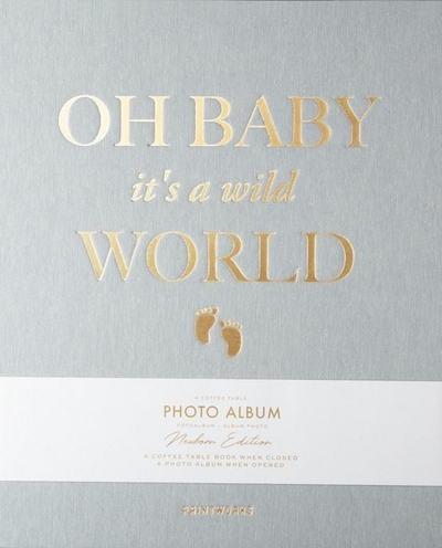 Album fotografish Printworks Baby It's a Wild World, Baby Edition, me faqe të zeza