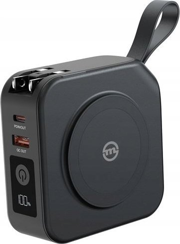 Powerbank me karikues udhëtimi Mobile Origin, 10000mAh, Power Delivery, i zi