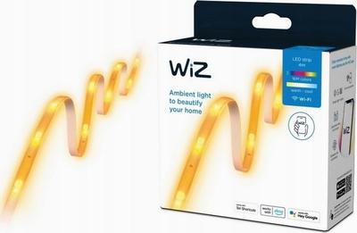 Shirit LED WiZ 8720169071216, set 4m, RGBW, smart, i bardhë