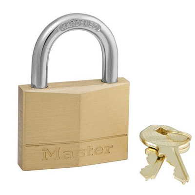 Dry bronzi MasterLock 130EURD, 30mm, hark 16mm, ngjyrë ari