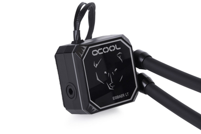 Ftohës me ujë Alphacool Eisbaer Aurora LT360, 360mm, ARGB, i zi