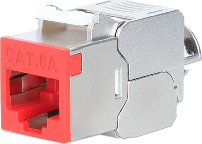 Кејстоун RJ45 Intellinet 791311, Cat6a 10G, заштитен, сив