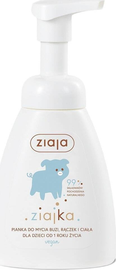Shkumë pastruese për fytyrë dhe trup Ziaja Ziajka, për fëmijë, 250ml