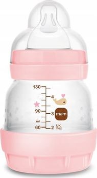 Biberon MAM Perfect Start, 130ml, anti kolik, Sealife rozë