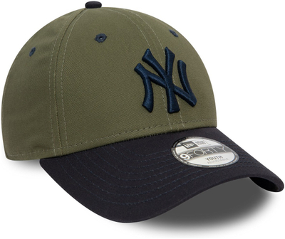 Kapele New Era 9FORTY Youth Contrast Khaki, New York Yankees, 100% pambuk, e gjelbër