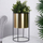 Vazo zbukuruese Vilde Flowerpot, metal, 26 cm, ngjyrë ari