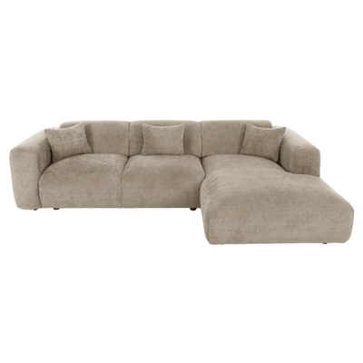 Divan këndor Bricken (i djathtë) 110–282×98–160×72 cm (HM3275.01R), bezhë