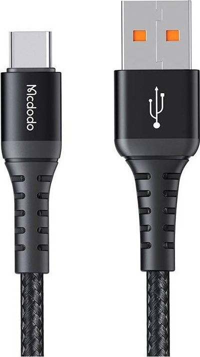 Kabllo USB në USB C Mcdodo Fast Durable, 1m, Quick Charge 4.0, e zezë