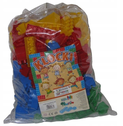 Set blloqesh për ndërtim Macyszyn Toys Blocks, 100 copa, material me stof, shumëngjyrëshe