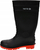 Çizme pune Yato Wellingtons Portland S5, me hundë çeliku, nr 39, të zeza me shollë të kuqe