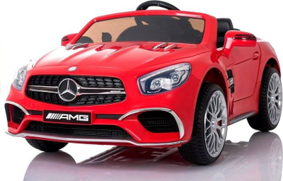 Makina elektrike për kalamaj Mercedes AMG, kabrio, me pedale, e kuqe