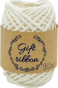 Litar letre dekor për dhurata Gift Ribbon, 10m, 2mm, i bardhë
