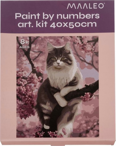 Set për pikturë me numra Maaleo Kitten 22783, 40x50cm, kanavacë me kornizë, shumëngjyrësh