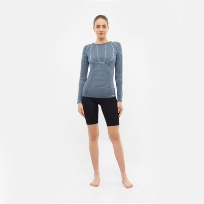 Bluzë e brendshme VIKING Lana Pro Merino, mëngë të gjata, femra, gri