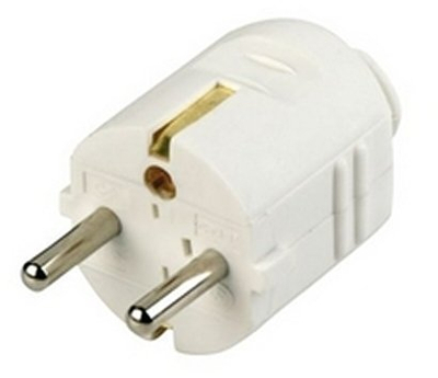 Prizë portative me tokëzim 2P+E 12020, 250V 16A, IP20, e bardhë