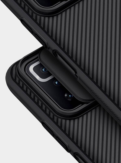 Mbrojtëse telefoni Nillkin CamShield për Xiaomi Redmi Note 10 Pro, me kapak kamere, antirrëshqitëse, e zezë