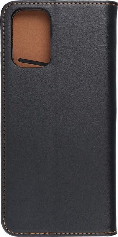 Këllëf telefoni Forcell për Xiaomi Redmi 9A, lëkurë, tip portofol, i zi