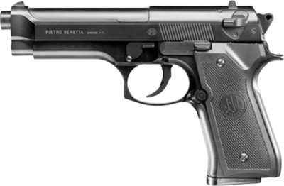Pistolete me ajër Beretta M92 FS HME, me pranverë, për airsoft, e zezë