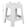 Stol katror rattan 42×42×45 cm (HM5448.03), bardhë