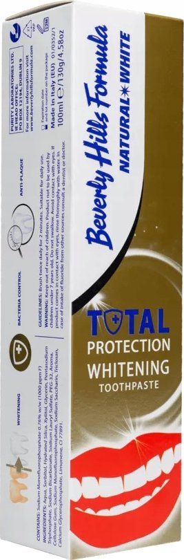 Pasta dhëmbësh Beverly Hills Formula Natural White Sensitive Whitening, zbardhuese, 100 ml