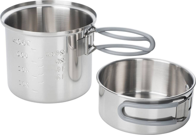 Set tenxhere kampingu Esbit, çelik inox, 1L, ngjyrë argjendi