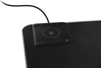 Mousepad gaming Deltaco DMP330, XXL, RGB, karikim wireless 10W, i zi