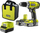 Trapano/vidhosëse pa kabllo Ryobi R18DD3-215S, 18V, bateri 1.5Ah Li-Ion, jeshile e zezë