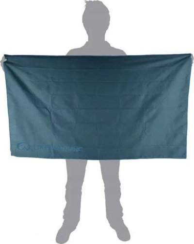 Пешкир за патување LIFEVENTURE Recycled SoftFibre Trek Towel XL, антибактериски, сина