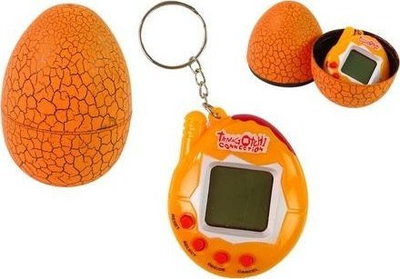 Lodër elektronike Leantoys Tamagotchi Egg, kafshë virtuale, portokalli