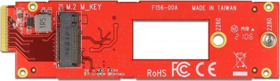 Adapter SSD DeLOCK 63797, M.2 në EDSFF E1.S, 2280 2260, i kuq