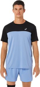 Bluzë sportive Asics Race SS Top Performance, për burra, madhësia S, blu e zezë
