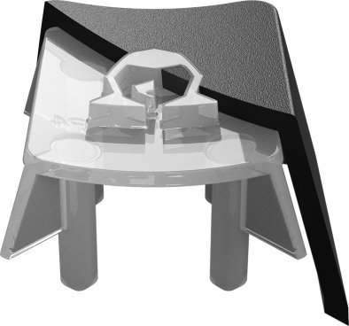 Set kapakësh tastiere ASUS ROG RX PBT, për ROG RX Switches, gjysmë transparent, i zi