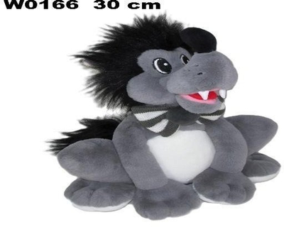 Lodër pellushi ujk, 30cm, gri
