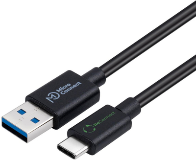 Kabëll USB Microconnect ECO USB 3.2 Gen 2, USB C me USB A, 0.5m, i zi
