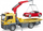 Kamion lodër Bruder MAN TGS 03750 Tow Truck, me vinç dhe platformë, me roadster, i verdhë