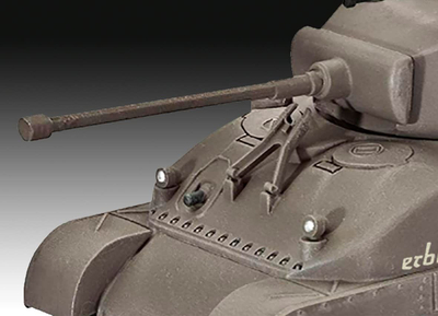 Model tanku Revell Sherman M4A1, shkalla 1:72, 9.5 cm, gri