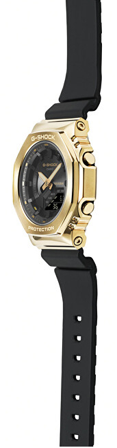 Orë për meshkuj Casio GM-S2100GB-1AER, e zezë/artë