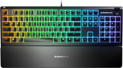 Tastierë Steelseries Apex 3, US, e zezë