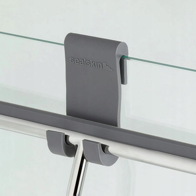 Pastruese xhami Sealskin Window Wiper Deluxe, teh silikoni, me varese, krom
