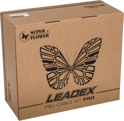 Сет кабли PSU Super Flower Cable Kit Pro, со плетенка, за модуларни напојувања, бело-црвен