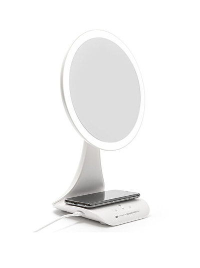 Pasqyrë kozmetike Rio-Beauty Rechargeable X5 Magnification Mirror with Built-In Charging Station, e bardhë