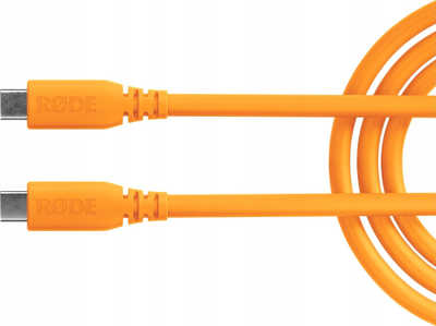 Kabllo USB C RODE SC27, SuperSpeed, USB C në USB C, portokalli