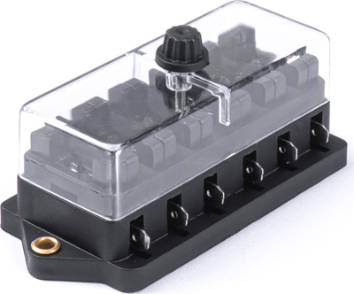 Kuti siguricash AMiO 03041, 6 vende, 12V, e zezë