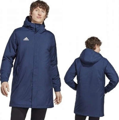 Xhaketë sport Adidas Entrada 22 Stadium M IB6077, për burra, poliester, blu navy