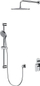Set dushi Cersanit Ferro B255 City, krom