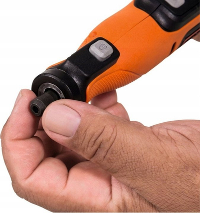 Mjet rrotullues Black+Decker BCRT8I-XJ, 7.2V, 36 aksesorë, portokalli e zezë