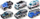 Set lodrash makina shpëtimi Blue Car MIX, për kalamaj 3+, shumëngjyrësh
