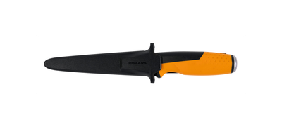 Sharrë dore Fiskars, 15cm, 8tpi, zezë/ portokalli